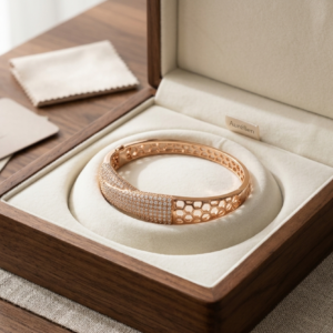 Fancy and beautiful attractive american diamonds artificial gold plated bangle
