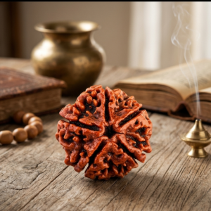 Natural and certified 5 mukhi rudraksha stone