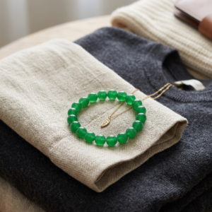 Natural and top quality green aventurine beads bracelet.