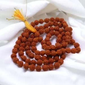 Natural rudraksha 108 beads daana jaap mala