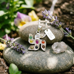 Natural and top quality 92.5 silver navratan pendent