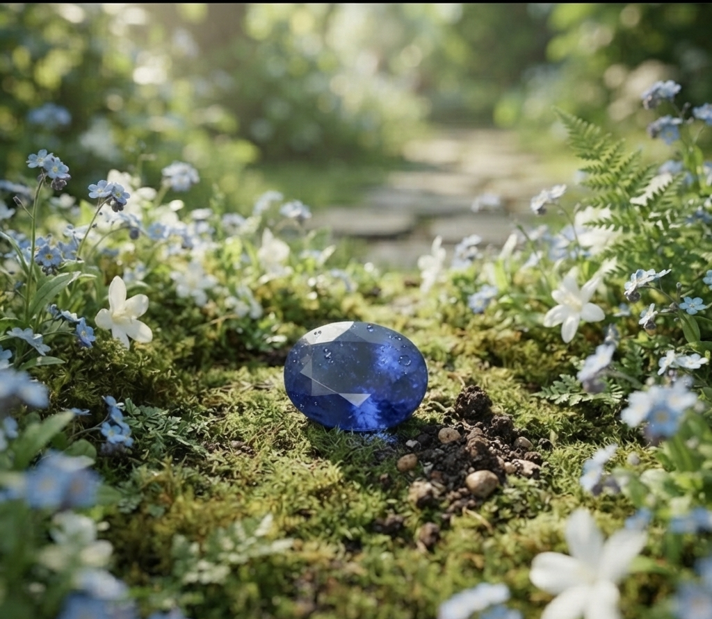 Natural and certified blue sapphire (neelam) stone - Image 6