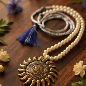 Fancy and attractive pearl artificial pendent neckless