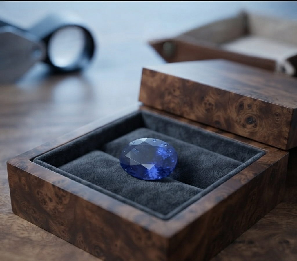Natural and certified blue sapphire (neelam) stone - Image 4