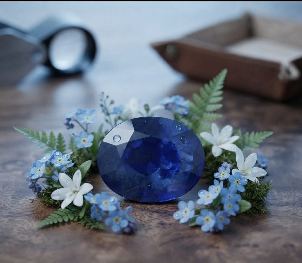 Natural and certified blue sapphire (neelam) stone - Image 3