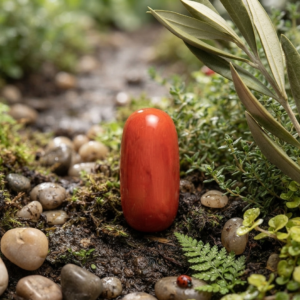 Alternative view of Natural and certified coral 5 ratti (moonga) stone