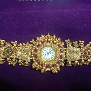 Alternative view of Vintage Royal Kashmiri Floral Motif Hand Watch