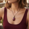 Natural and certified 5.25 ratti ruby (manik) gold plated pendent